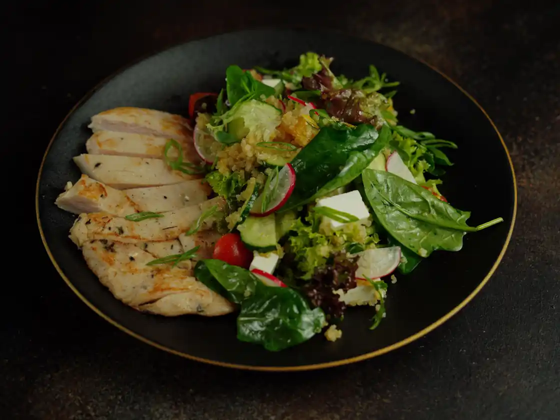 Accidental Grilled Chicken Salad