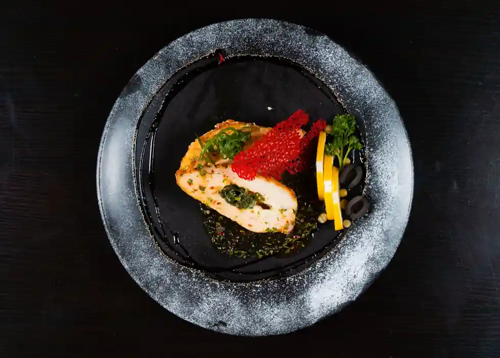 Italian Stuffed Pork Loin with Olive Relish